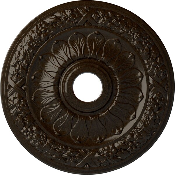 Ekena Millwork Swindon Ceiling Medallion (Fits Canopies up to 6 1/8"), Hand-Painted Bronze, 24"OD x 4"ID x 1 1/2"P CM24SWBZS - main